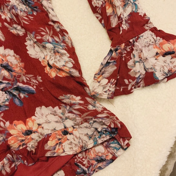 One Clothing Long Sleeve Floral Print Romper S - Picture 4 of 6